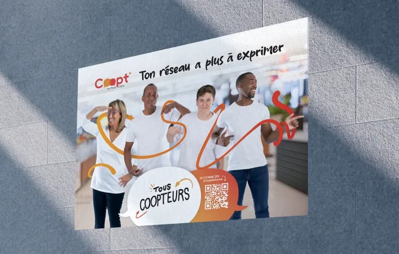 Affiche publicitaire designée pour le Groupe Fnac Darty