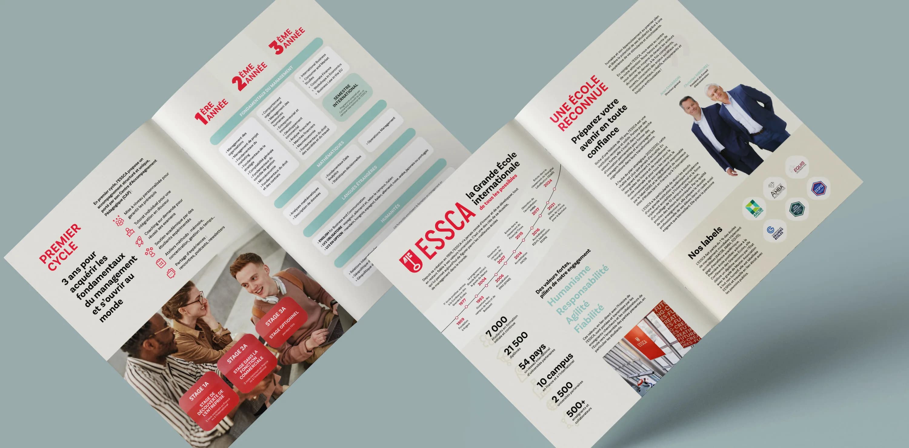 Design de brochure Programme Grande École