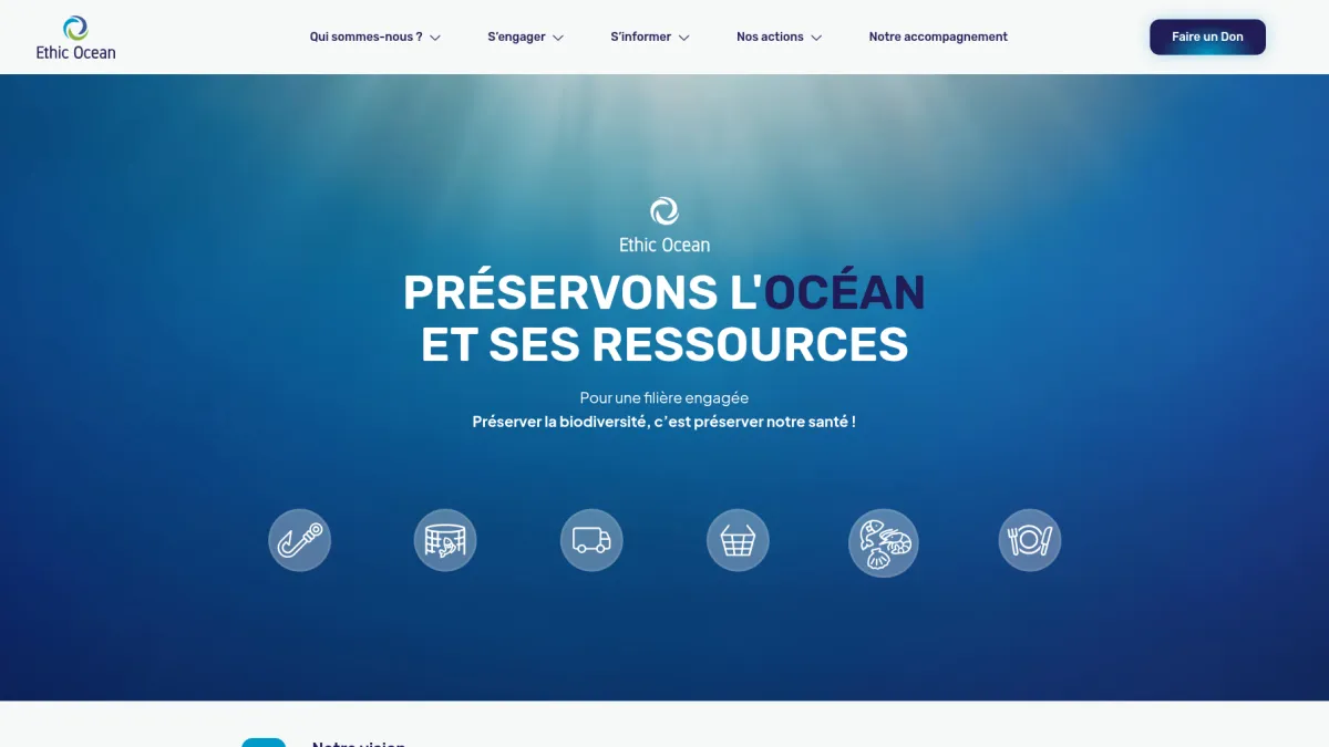 Site web Ethic Ocean