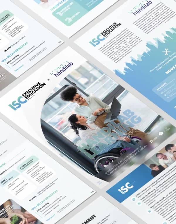 Brochures inclusives de l’ISC Paris