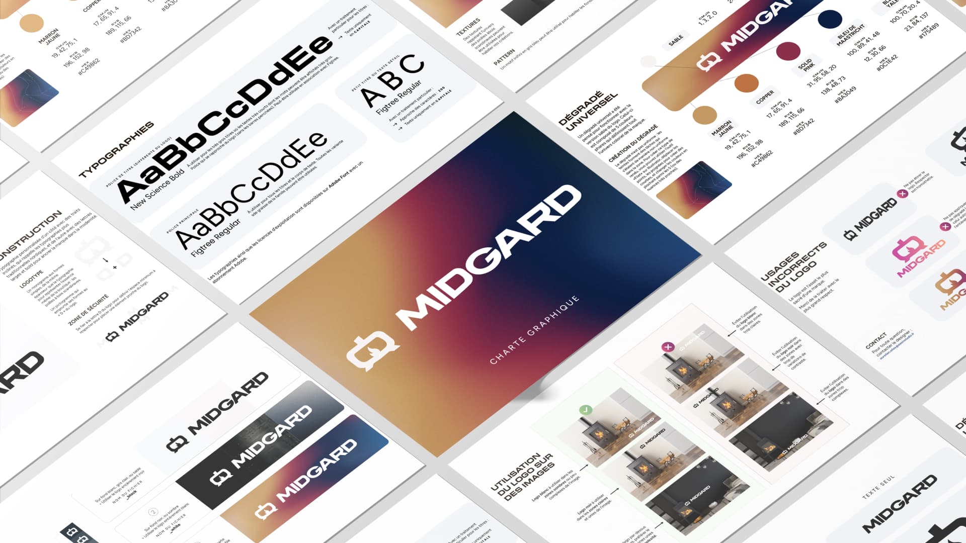 Charte graphique pour le lancement de l’entreprise